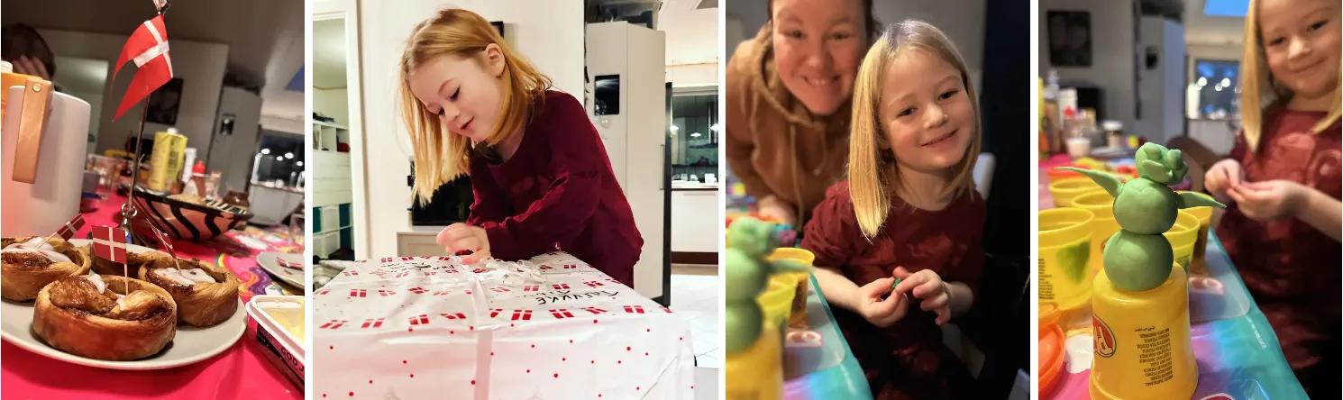 Blandede billeder fra fødselsdag